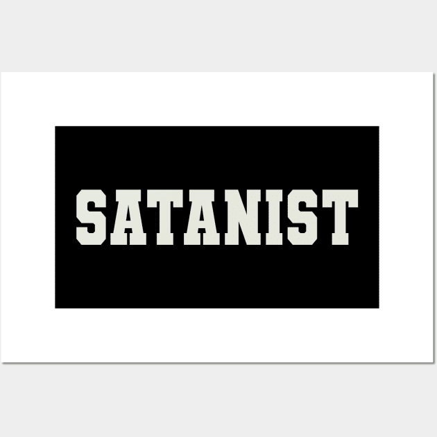 Satanist Word Wall Art by Shirts with Words & Stuff